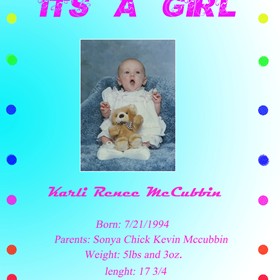 random : baby annoucement 